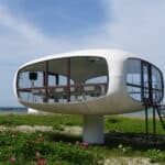 Müther-Turm Binz futuristische Rettungsstation Rügen Ostsee Ulrich Müther Architektur